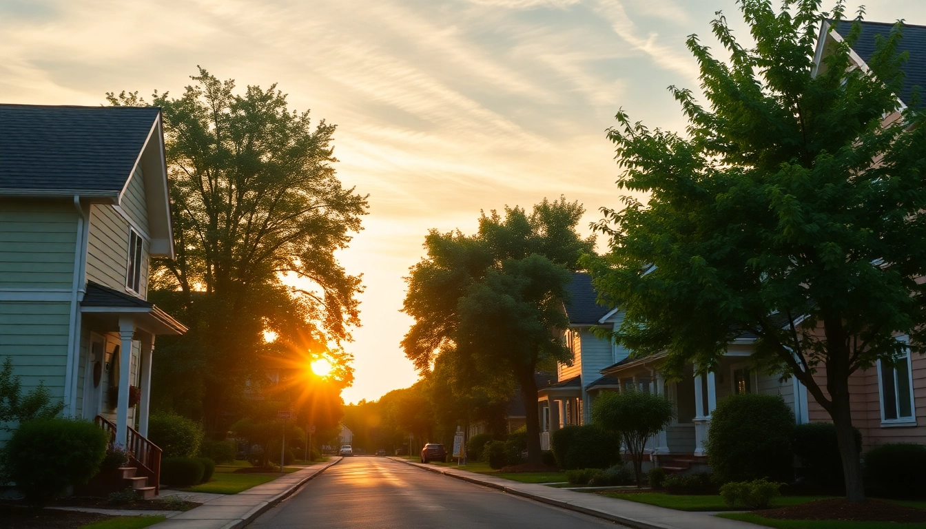 Discover the beautiful landscapes surrounding Margaret Drive Residence, featuring charming homes and lush greenery.