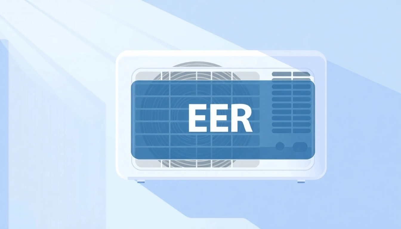 Understand what is seer in air conditioning by examining this energy-efficient unit's rating display.