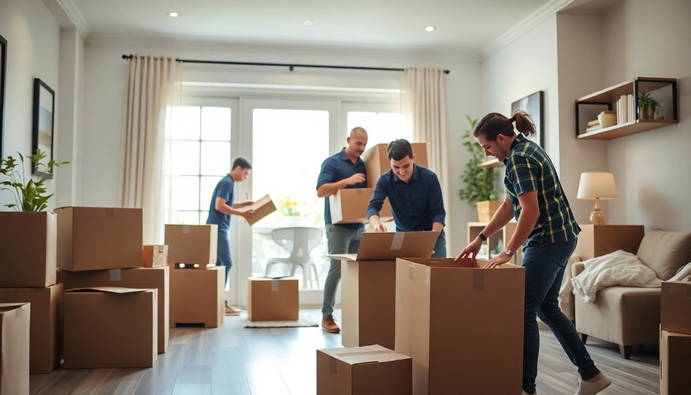 Efficient team during a Umzug Erlangen, expertly packing belongings for a stress-free relocation experience.
