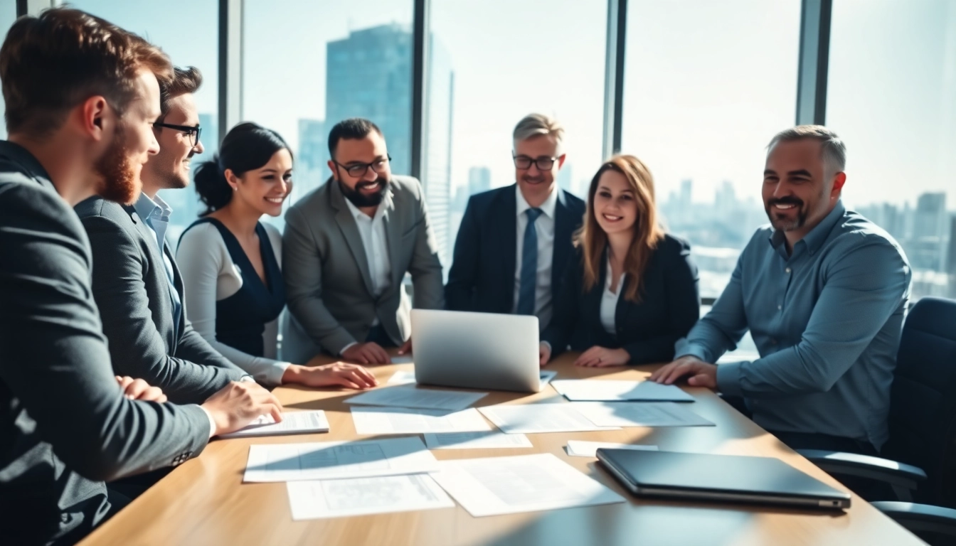 Créez votre societe commerciale avec des experts en pleine discussion d'affaires.
