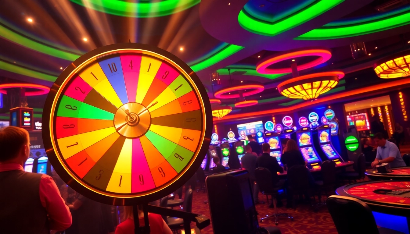 Engaging live casino game showcasing crazy time risultati with vibrant wheel segments and excitement in the air.