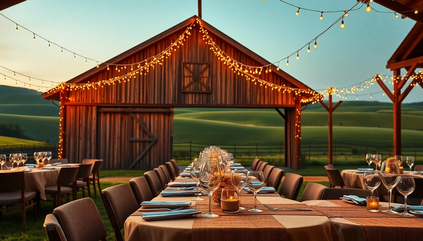 Experience the barn dinner theater 2024 schedule in a beautifully set outdoor dining environment.