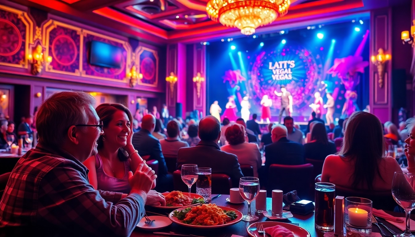 Enjoying a spectacular dinner theater in las vegas with vibrant performances and delicious cuisine.